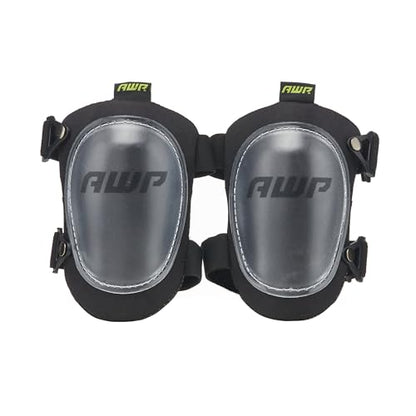 AWP Construction Knee Pads, One Size, 1 Pair, Black - size: 1 Pair, style: Hard Shell Knee Pads