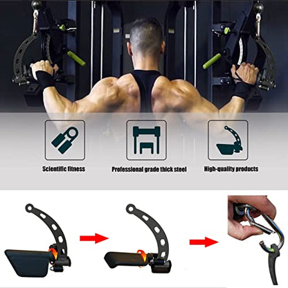Adjustable Lat Pull down Bar, Cable Machine Attachments for Gym, Home Gym Fitness T-bar Row Pulldown Attachments, Lat Pull Down Machine Wide Grip Neutral Grip Handle - color: SP-B04