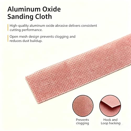 120 Grit Hook & Loop Plumber's Open Mesh Sanding Cloth Roll 1" x 5.5 Yard - size: 120 #