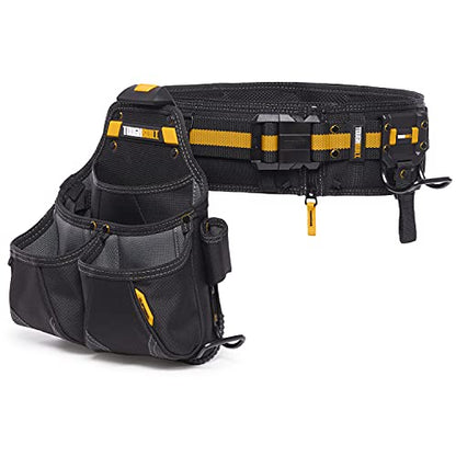 ToughBuilt ClipTech Series – 3-Piece Pro Framer Tool Belt Set, ClipTech™ Modular System with 2 Professional Pouches and Padded Belt, 1680D Heavy-Duty Construction (TB-CT-102-3P) - size: Pro Framer Rig (3 Piece)
