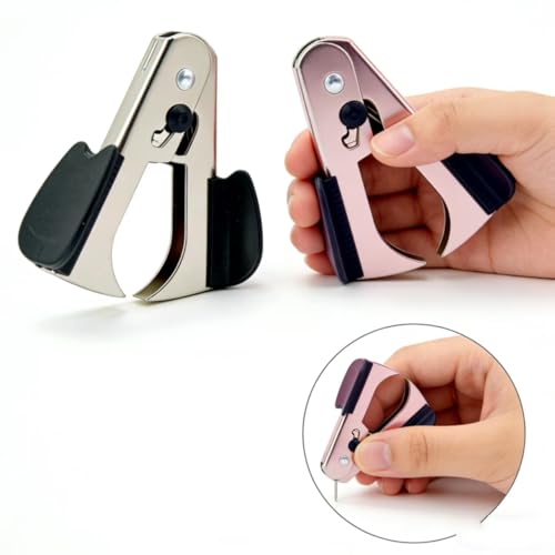 2 Pack,Professional Staple Puller Remover Tool for School Office Home, Metal Construction, Easy Grip Design(Black)