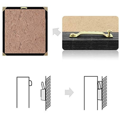 100 Pack Small Steel Sawtooth Picture Hangers with Screws (Gold) - color: Small Gold - 100 Pack