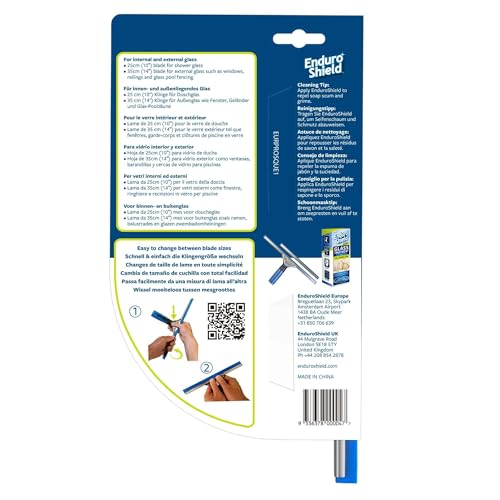 EnduroShield Professional Window Squeegee - 10 & 14 Inch Blades - size: Single: Professional Squeegee