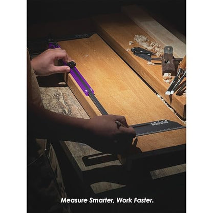 Stair Tread Template Tool - Stair Template Tool Stair Tread Jig Tool - color: Purple-Gray
