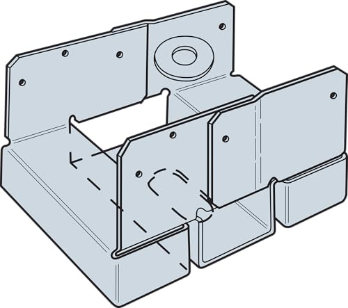 Simpson Strong-Tie ABA46Z ABA ZMAX Galvanized Adjustable Standoff Post Base for 4x6 (Pack of 10) - size: 10 Pack