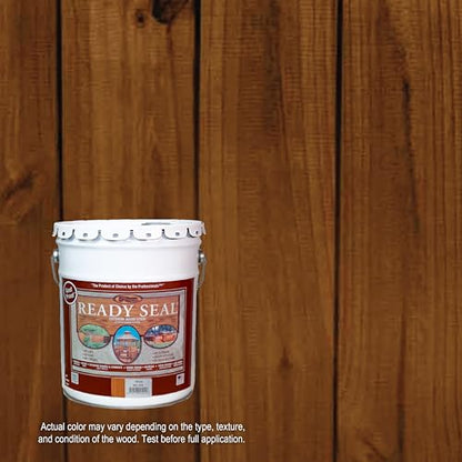 Ready Seal Exterior Wood Stain & Sealer, Pecan, 5 Gallon - color: Pecan, size: 5 Gallon