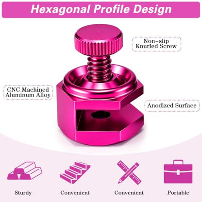 4 Pack Stair Gauge Set, Layout Tool for Framing Square, Pink - color: Pink