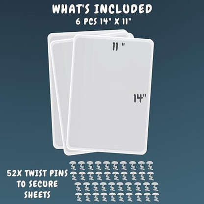 Couch Protector for Cats - 6 Pack, 14" x 11", Anti-Scratch Furniture Guard - size: 6-Pack + 52 Pins