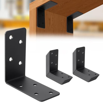 30 Pcs 3"x3"x1.5" Metal Corner Braces, 14-Gauge L Brackets for Wood - size: 3X3X1.5