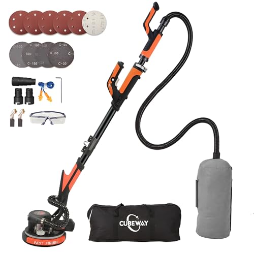 Drywall Sander with Vacuum, 780W 7-Speed Popcorn Ceiling Removal Tool