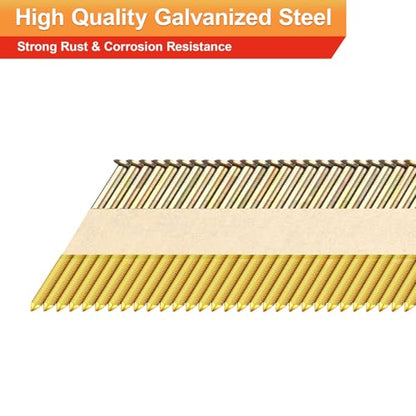 34°Framing Nails,Galvanized,Ring Shank,2":1000pcs - size: 2"---1000PCS