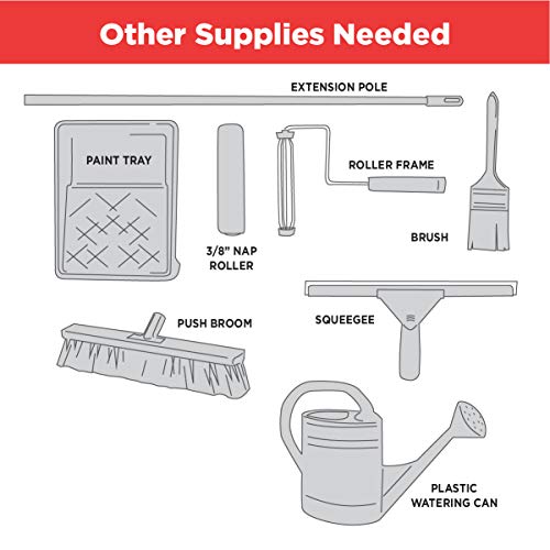 Rust-Oleum 261845 EPOXYSHIELD Garage Floor Coating Kit, 2.5 Car, Gloss Gray