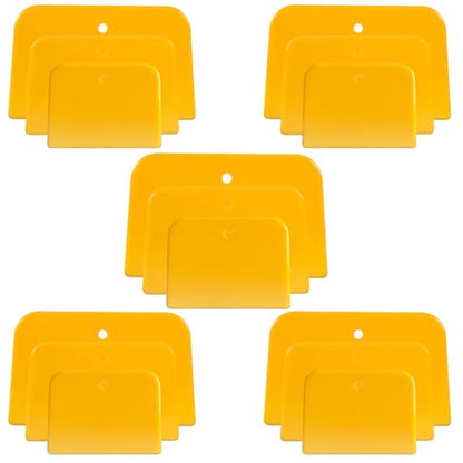 Body Filler Spreaders (Pack of 15) - 4, 5, 6 Inch Reusable Auto Body Plastic Filler Spreader Tool for Automotive Body Applying Fillers, Putties, Glazes, Caulks - Autobody Paint Repairs - size: 3Size