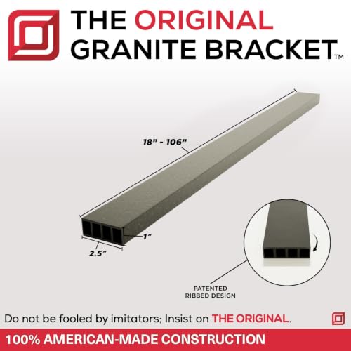 The Original Bridge Bracket, 50in. x 2.5in. x 1in. - color: Black, size: 50 in.