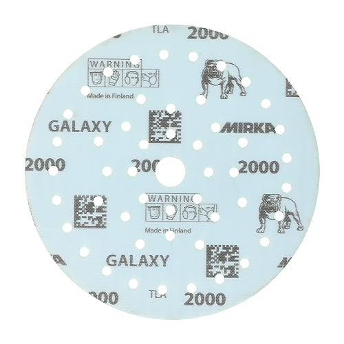 Mirka Galaxy Multifit 6 Inch Ceramic Discs, 2000 Grit, Hook & Loop, 50 Pack - size: Grit 2000