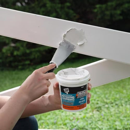 DAP Weatherproof Patching Compound, White, 16 Oz (7079818741) (Pack of 1) - size: 16 fl oz (Pack of 1)