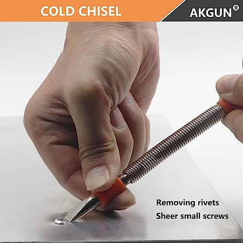 2-Piece Hammerless 5/16-Inch Cold Chisel and 1/8-Inch Center Punch Set - size: Cold Chisel and Center Punch