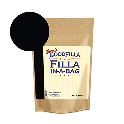 GoodFIlla Ebony, 4 oz, Wood and Grain Filler powder, Stainable, Paintable, Sandable, Versatile | Zero Waste - color: Ebony, size: 4 oz
