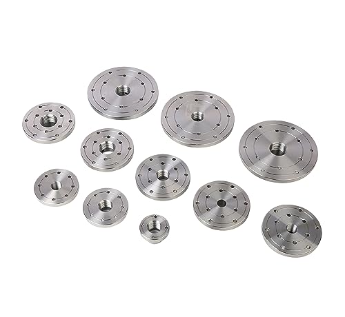 6" Wood Lathe Steel Faceplate, 1-1/4”x8TPI Spindle Thread Woodworking Machine Chuck Face Plate