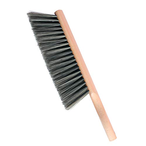 Soft Bristle Hand Brush Wood Handle for Bench Counter Shop 14" Gray - color: Gray