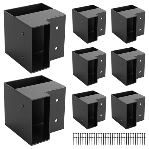 8-Pack Heavy Duty Workbench Brackets Right Angle Brace for 2x4 Wood - size: 2x4