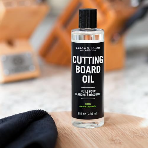 Caron & Doucet - Cutting Board & Butcher Block Conditioning Oil & Wood Finishing Wax Bundle | 100% Plant-Based & Vegan, Best for Wood & Bamboo Conditioning & Sealing | Does NOT Contain Mineral Oil!