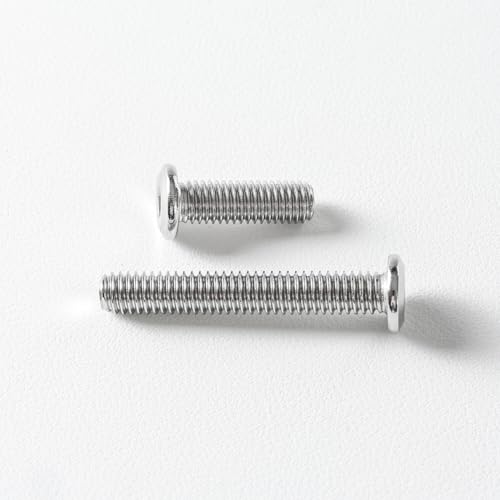 M2 x 12mm(50 Pack) Metric Flat Head Hex Socket Cap Screws Bolts, 304 Stainless Steel 18-8, Hex Drive, Bright Finish, Fully Machine Thread - size: M2 x 12