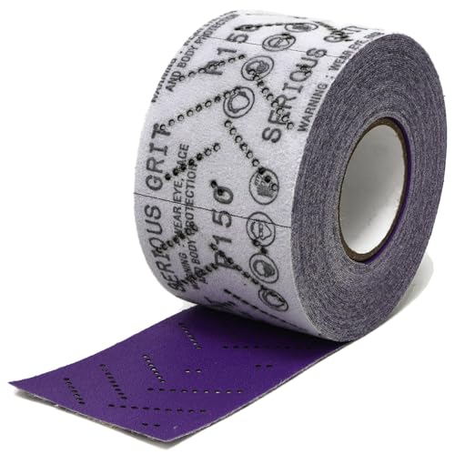 Serious Grit - P150 Grit Ceramic Hook & Loop Sandpaper Roll - 70mm x 12m - size: 150 Grit