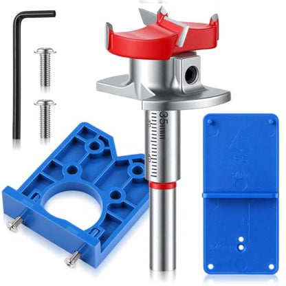 Shimeyao 35mm Forstner Bit Cabinet Hinge Jig Concealed Hinge Drill Bit