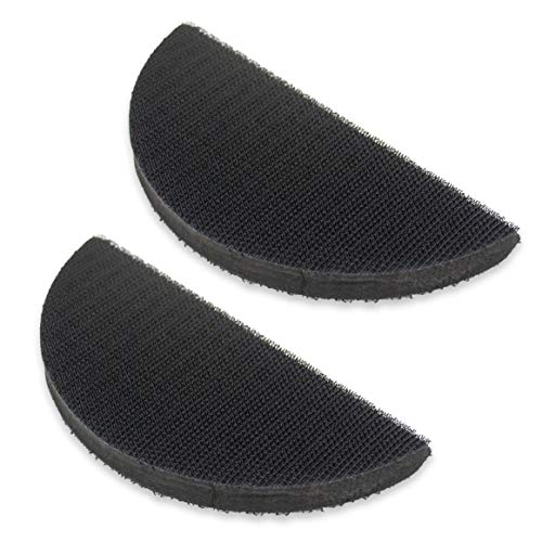 TGR Half Moon Hand Sanding Pad - Hook and Loop (2 Pack) (5 inch) - size: 5 inch