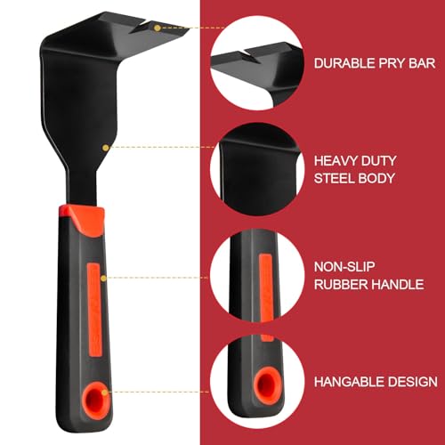 Removal Multi-Tool,Tile Removal Tool,Wood Trim Puller,Tile Removal Tool Baseboard Removal Tool for Removing Wood Floor,Tiles,Nail Pulling