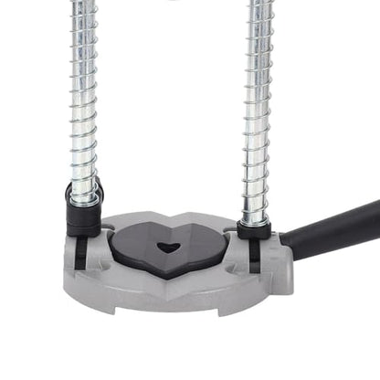 Portable Drill Press, Precision Drilling Jig Attachment with Chuck for Straight or Angled Holes, 1.5-13MM Clamp Range, 38-43MM Stand Hole, Adjustable Depth Stop, Spring-Load