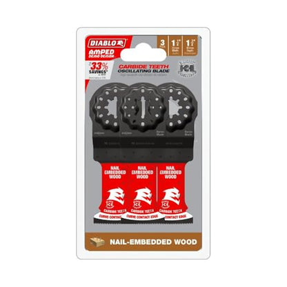 Diablo Amped Demo Demon Starlock Carbide Teeth Oscillating Blade - 3-Pack