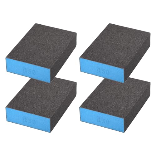 4Pcs 150Grit Sanding Sponges, Wet Dry Sanding Blocks - size: 150Grit