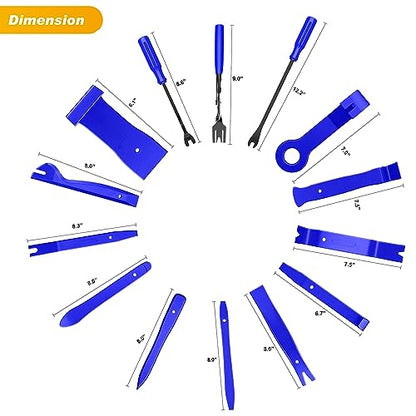 GOOACC 40Pcs Trim Removal Tool Blue - color: Blue