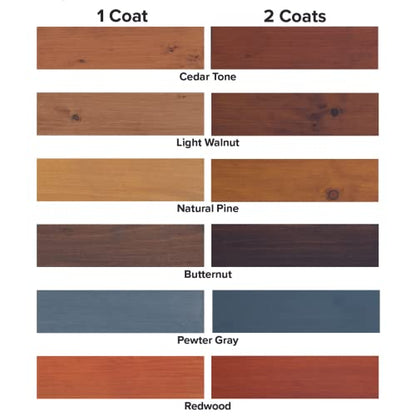 DEFY Ultra Semi-Transparent Outdoor Wood Stain and Sealer - UV & Moisture Resistant, Butternut - 1 Gallon - color: Butternut