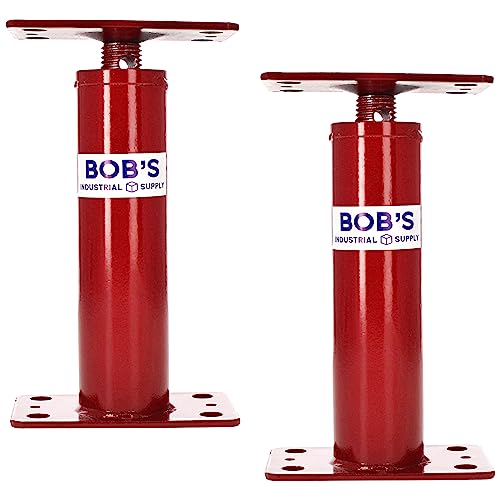 BISupply House Jacks for Leveling Crawlspace 2 Pack - 12 to 16 inch Adjustable Support Beam Basement Jack Post - Floor Lifting Joist Beam Brace for Cellar Ceiling - Screw Pole Jack - size: 16 in, 2 pack