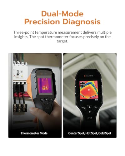 GT14S Thermal Imaging Camera with Edge Enhancement, Thermometer Mode