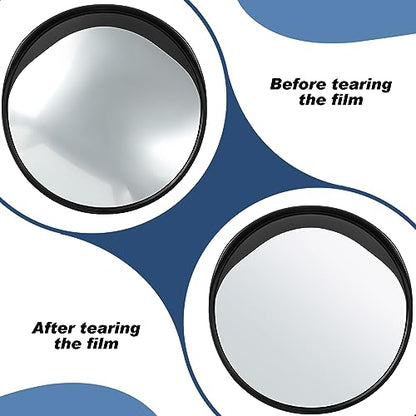 Maitys 2 Pcs Convex Mirror Acrylic Safety Security Corner Mirror Adjustable Wide View with Bracket for Garage Blind Warehouse(24 Inch)
