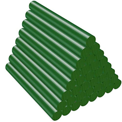 Green Hot Glue Sticks Full Size, 36 Pack Sealing Wax Sticks for Stamp Seals Crafting DIY Art Gluing Project Car Dent Repair Sealing, 4" Long x 0.43" Dia - color: Green, size: Full Size(0.43x4")