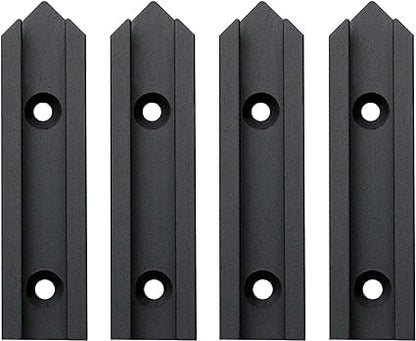 Aluminum T-Track 3" Intersection Kit with Predrilled Mounting Holes 4 PK - style: T-Track Intersection Kit 4pk