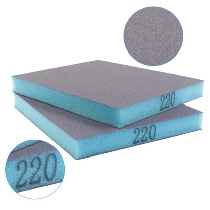 12 Pcs 220 Grit Sanding Sponge - size: #220