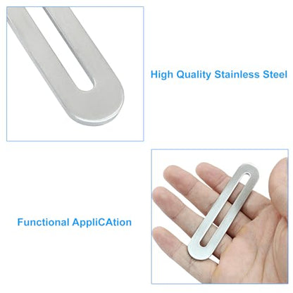 8Pcs Adjustable Flat Mending Plate 90mm/3.54 Inch, Silver - size: 90mm/3.54 Inch,Silver