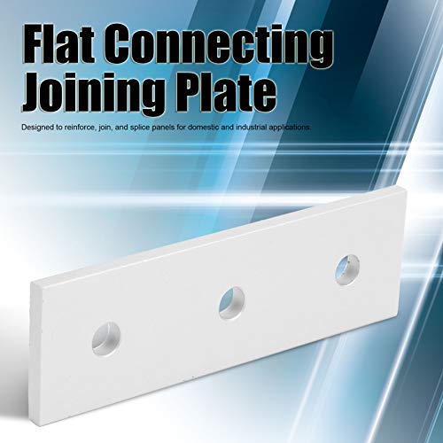 10pcs Flat Mending Plates, Straight Braces Aluminum Heavy Duty Mending Joining Plates Repair Fixing Bracket Connector(3030-3 Hole)