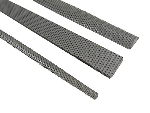 Narex 854203 3 Piece Set Course Cut Round Rattail, Half Round and Rectangular 250 mm Cabinetmaker Wood Rasp