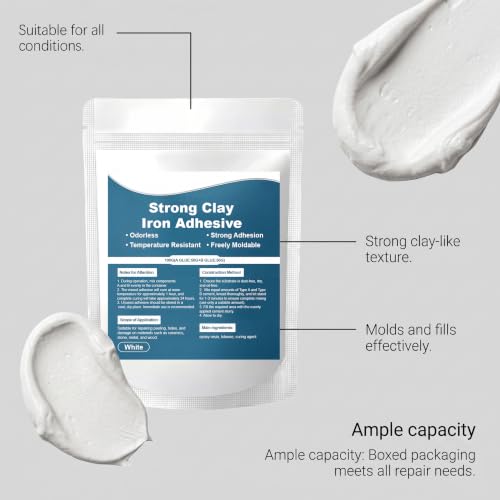 Steel Reinforced Epoxy Putty, Waterproof Heat-Resistant Epoxy Putty Repair Kit, All Purpose Filler Putty AB Epoxy Clay for Metal Wood Tile Ceramics for Bonding Repairing Sculpting