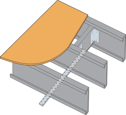 Simpson Strong-Tie CS18 CS Coiled Strap - 200 ft. Long, 18-Gauge Zinc Galvanized Utility Strap, Resists Tension and Uplift Loads, Can Be Cut to Length On Site