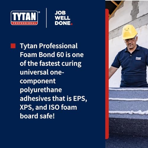Foam Bond 60 24 oz Polyurethane Adhesive – Fast-Tack, 60-Second Drying, DIY Glue for Foam Panels, Shiplap, Wall Paneling, Board and Batten, Subfloors, Wood (3 Can Kit) - style: 3 Can Kit