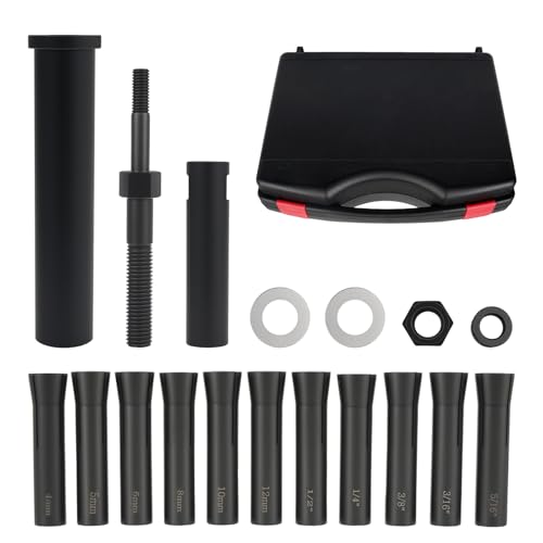 18pcs 95400 in-Line Dowel Pin Puller Master Set Includes Both SAE and Metric Collets Dowel Pin Puller Tool Avoid Hand Injuries and Save time