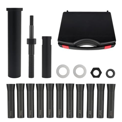 18pcs 95400 in-Line Dowel Pin Puller Master Set Includes Both SAE and Metric Collets Dowel Pin Puller Tool Avoid Hand Injuries and Save time